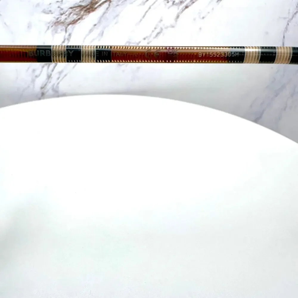 New Burberry Sunglasses Brown Check Square Frames Gradient Lens w/ Case BURBERRY - Picture 10 of 16